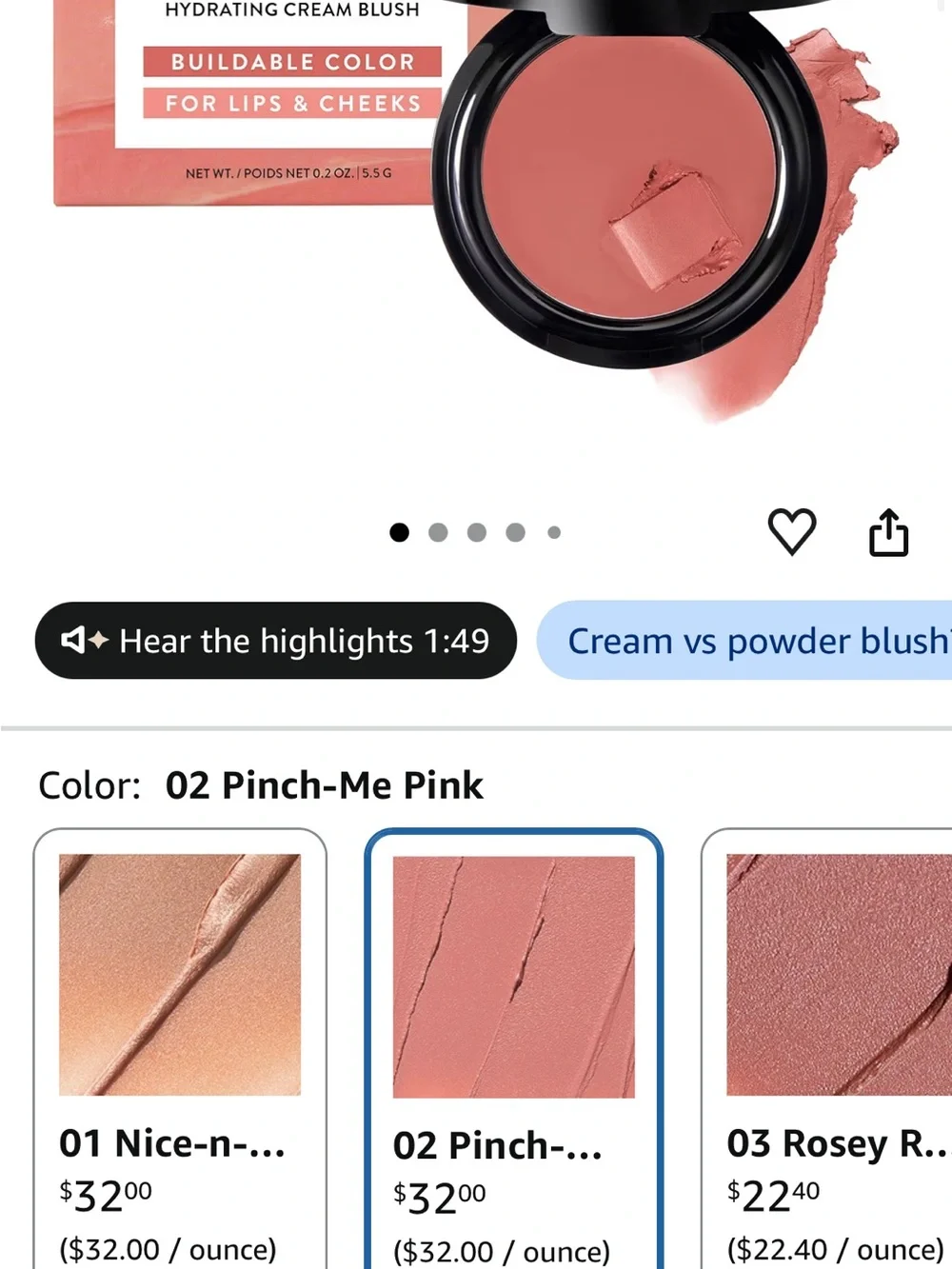 Laura Geller Hydrating Blush - Coral Pink